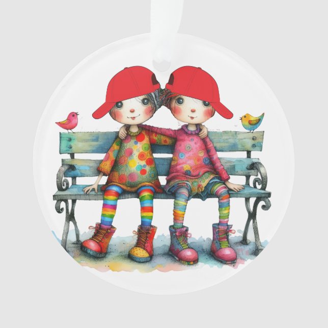 Der beste Bruder / Freund / Relativ Ornament (Vorderseite)