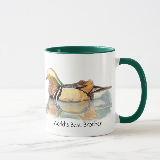 Der beste Bruder-Mandarin-Duck-Game-Bird der Welt Tasse (Rechts)
