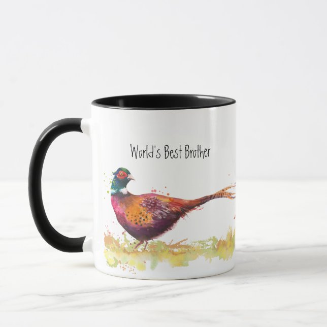 Der beste Bruderring Necked Pheasant Bird der Welt Tasse (Links)