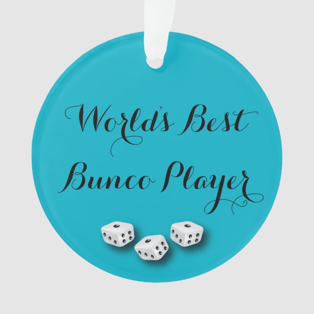 Der beste Bunco-Spieler der Welt Ornament (Vorderseite)