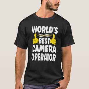 Der beste Camera Operator-Job-Titel Camera-Ope der T-Shirt