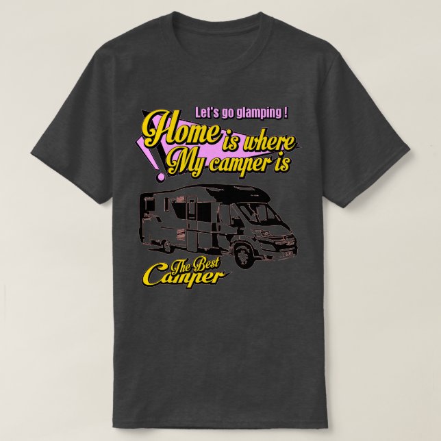 Der beste Camper Glamping 1 T-Shirt (Design vorne)