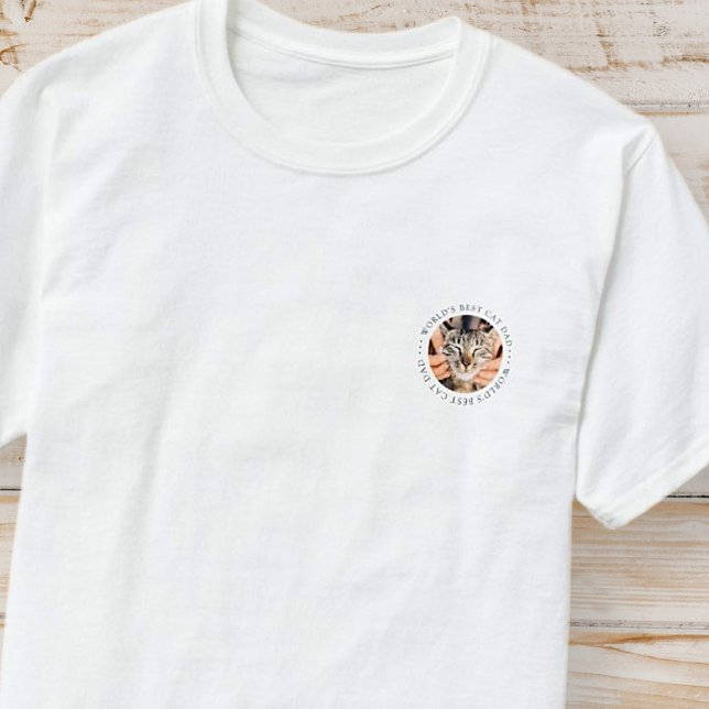 Der beste Cat Vater der Welt Elegantes einfaches F T-Shirt (Von Creator hochgeladen)