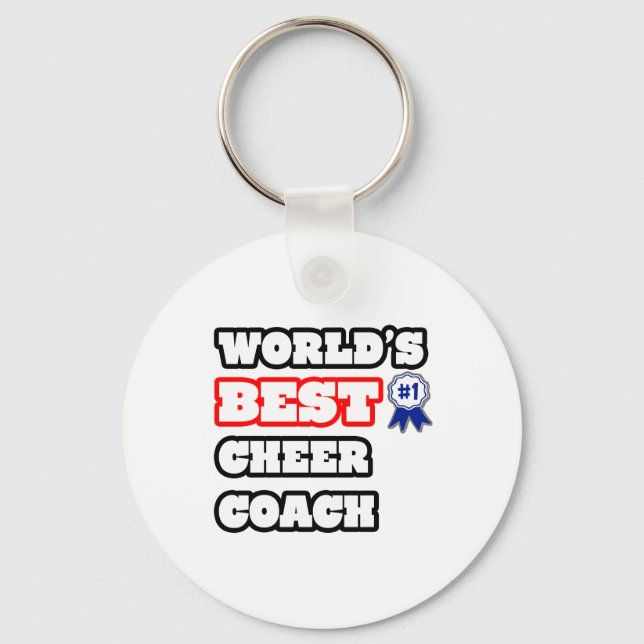 Der beste Cheer Coach der Welt Schlüsselanhänger (Vorderseite)