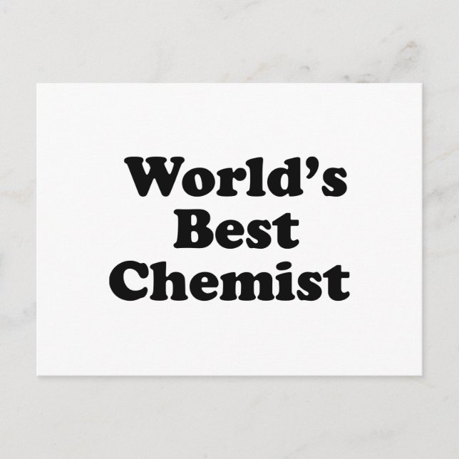 Der beste Chemist der Welt Postkarte (Vorderseite)