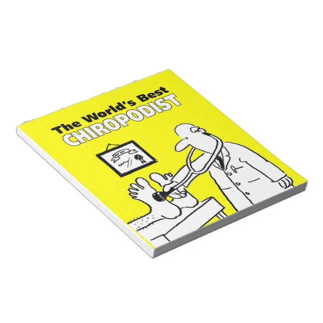 Der beste Chiropodist der Welt Notizblock (angewinkelt)
