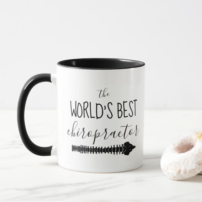 Der beste Chiropraktor der Welt Tasse (Mit Donut)