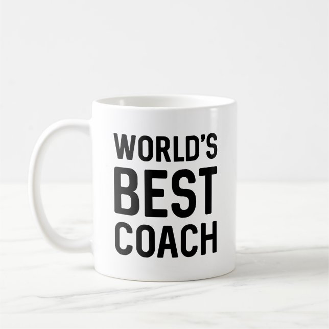 Der beste Coach der Welt Kaffeetasse (Links)