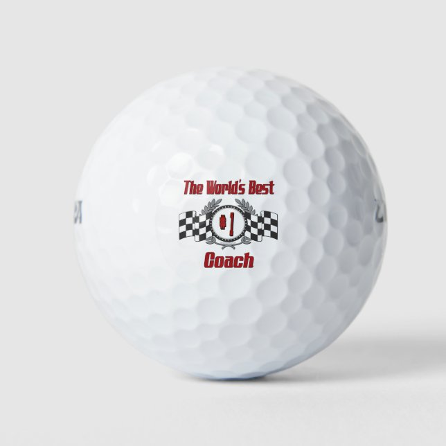 Der beste Coach der Welt - Nummer eins Golfball (Vorderseite)