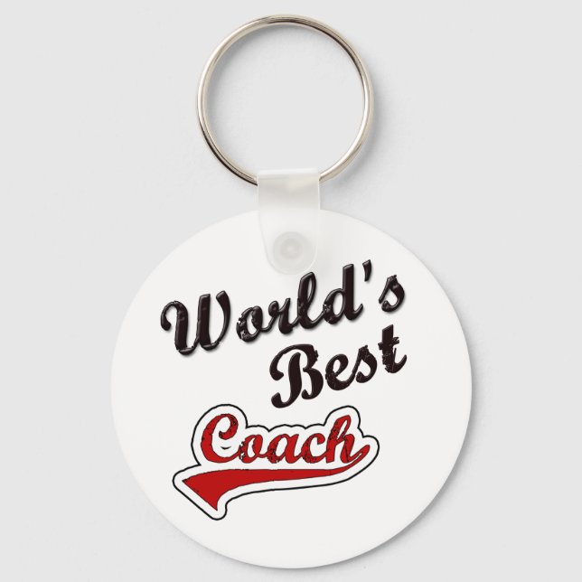 Der beste Coach der Welt Schlüsselanhänger (Vorderseite)