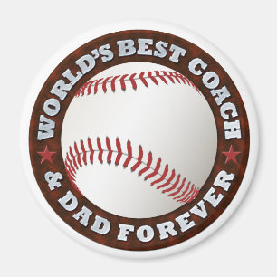 Der beste Coach & Vater der Welt 1 Magnet