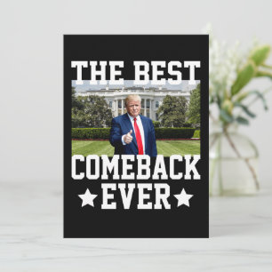 Der beste Comeback aller Zeiten Trump 47. Präsiden Einladung
