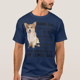 Der beste Corgi Hund Vater Glücklichen Vatertag T-Shirt