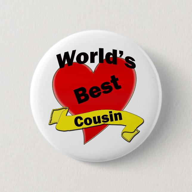 Der beste Cousin der Welt Button (Vorderseite)