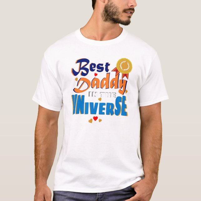 Der beste Daddy im Universum-T - Shirt (Vorderseite)