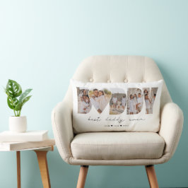 Der beste Daddy je Moderne FotoCollage Vatertag Lendenkissen