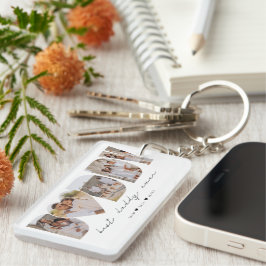 Der beste Daddy je Moderne FotoCollage Vatertag Schlüsselanhänger