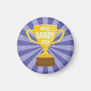 Der beste Daddy je Retro Vatertag Cooler Trophäenc Magnet