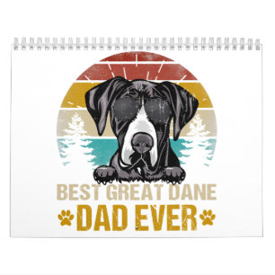Der beste Dane Papa je Hundeliebhaber Kalender