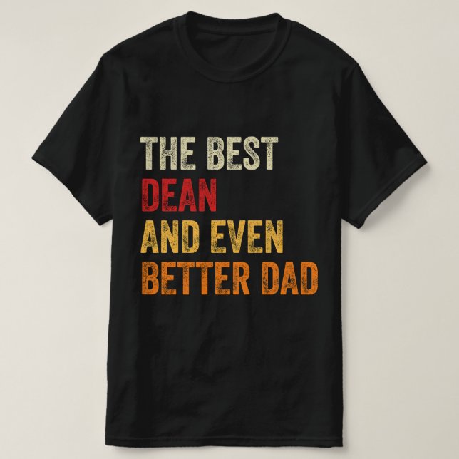 Der beste Dekan und noch besser der Vater T-Shirt (Design vorne)