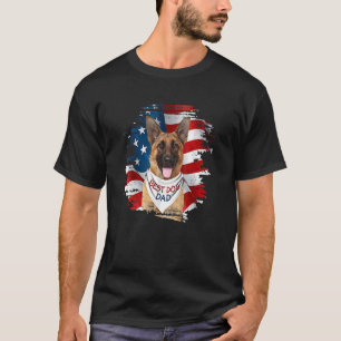 Der beste deutsche Schäferhund-Vater Niedliche Fla T-Shirt