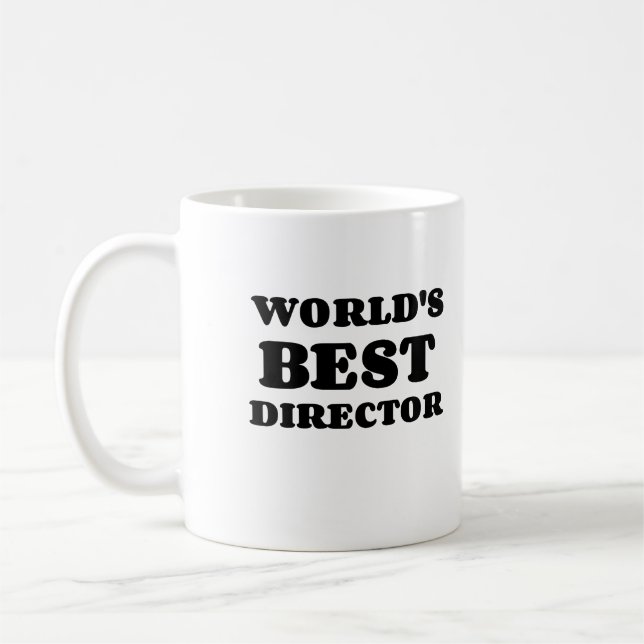 DER BESTE DIREKTOR DER WELT KAFFEETASSE (Links)