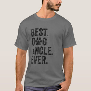 Der beste Dog Onkel je Witziger Vater Vintag T-Shirt