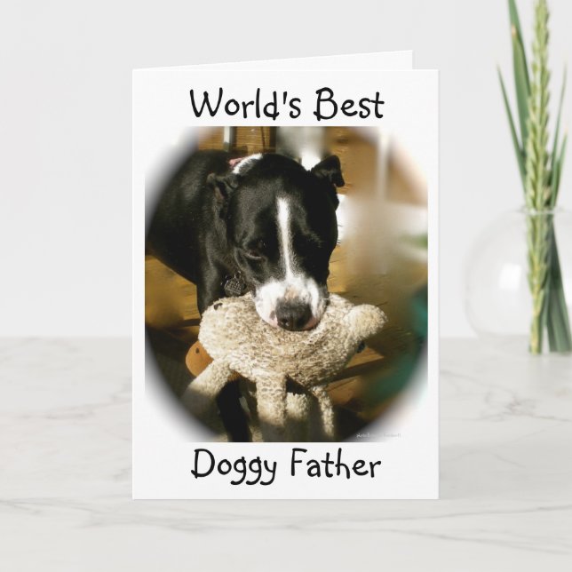 Der beste Doggy-Vater der Welt Karte (Vorderseite)