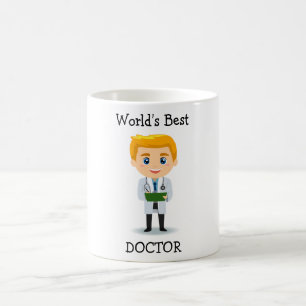 Der beste Doktor Cute Blonde Male Doktor Tasse der