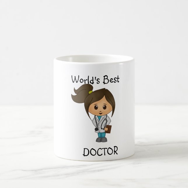 Der beste Doktor der Welt - niedliches weibliches Kaffeetasse (Mittel)