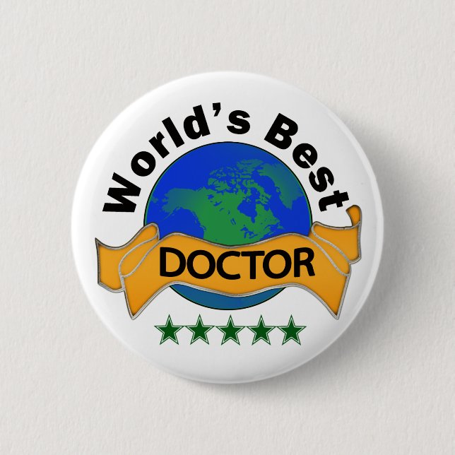 Der beste Doktor des Wolds Button (Vorderseite)