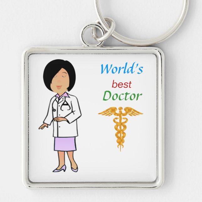 Der beste Doktor Keychain der Welt Schlüsselanhänger (Vorne)
