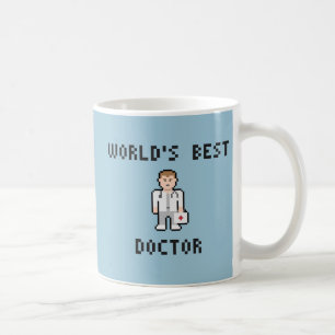 Der beste Doktor Mug der Pixel-Welt Tasse