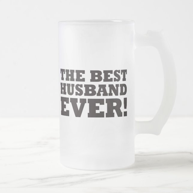 Der beste Ehemann überhaupt Mattglas Bierglas (Rechts)