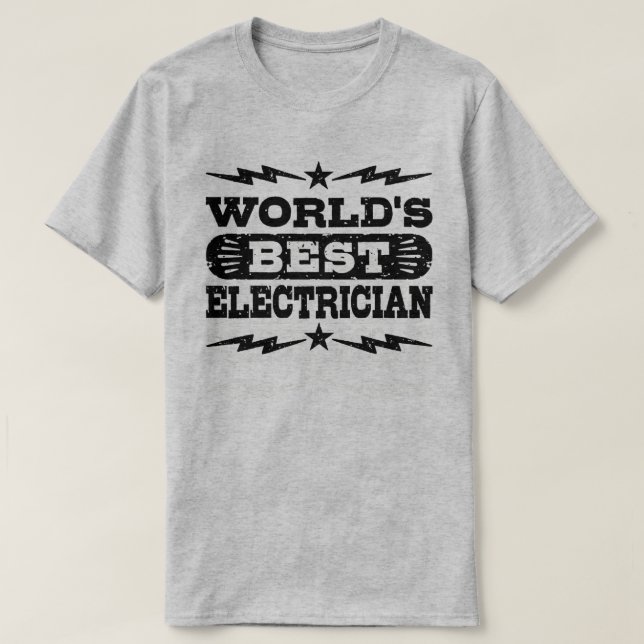 Der beste Elektriker der Welt T-Shirt (Design vorne)