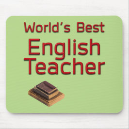 Der beste Englischlehrer der Welt mit Büchern Mousepad