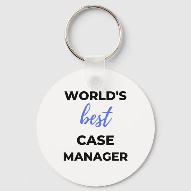 Der beste Fallmanager der Welt 2 Schlüsselanhänger (Vorderseite)