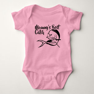 Der beste Fang der Mama - Mahi Fischen-Bodysuit Baby Strampler