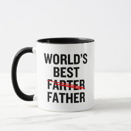 Der beste Farter Father Funny der Welt Tasse