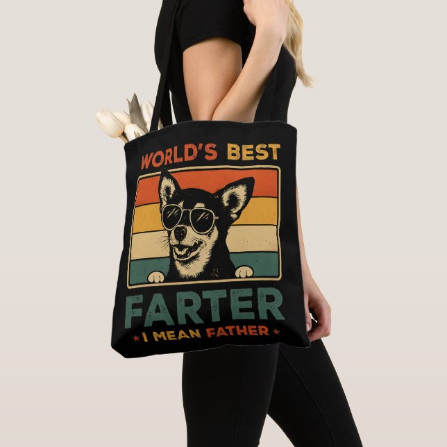 Der beste Farter I Gemein Vater Funny Vater Dog (Von Nahem)