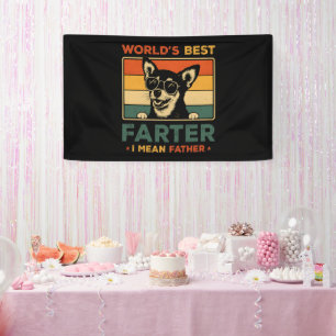 Der beste Farter I Gemein Vater Funny Vater Dog Banner