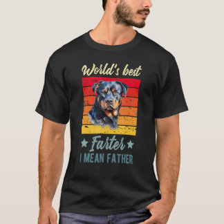 Der beste Farter I Gemein Vater Rottweiler Dog B T-Shirt