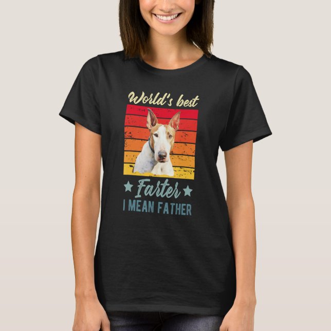 Der beste Farter-I-Gemeine Pater Bull Terrier Dog  T-Shirt (Vorderseite)