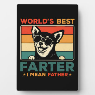 Der beste Farter-I-Gemeine Pater Funny Dog Vater d Fotoplatte