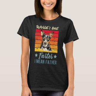 Der beste Farter-I-Gemeine Ratte Terrier Dog der W T-Shirt