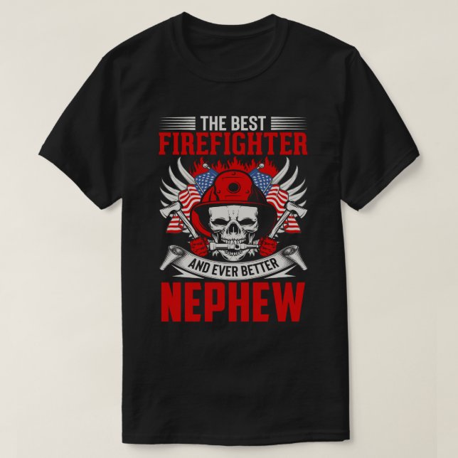 Der beste Feuerwehrmann und noch besser NEPHEE T-Shirt (Design vorne)