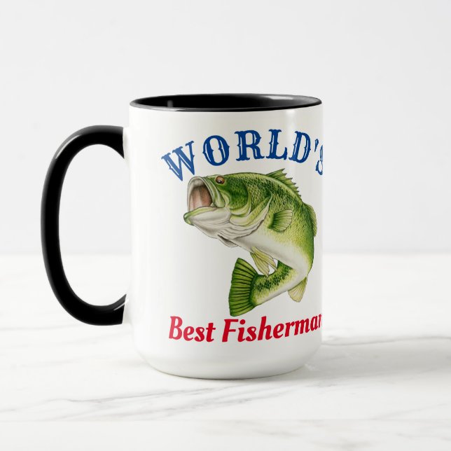 Der beste Fischer der Welt Tasse (Links)