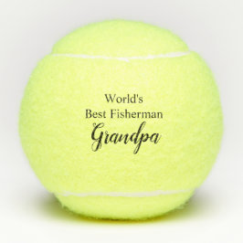 Der beste Fisherman-Großvater der Welt Tennisbälle