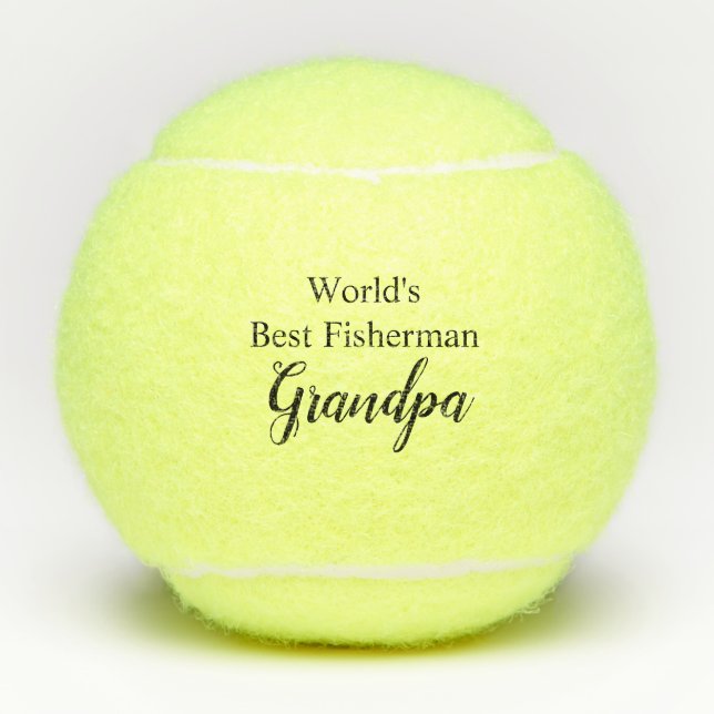 Der beste Fisherman-Großvater der Welt Tennisbälle (Vorderseite)