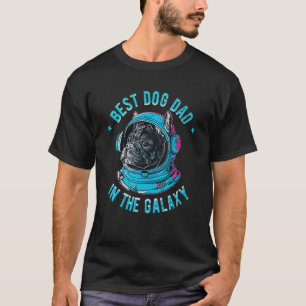 Der beste französische Bulldog-Vater in der Galaxi T-Shirt
